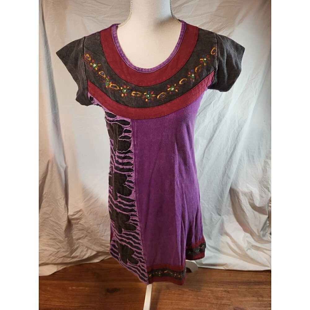 Mexicali Blues Art To Wear Boho Purple‎ Size S